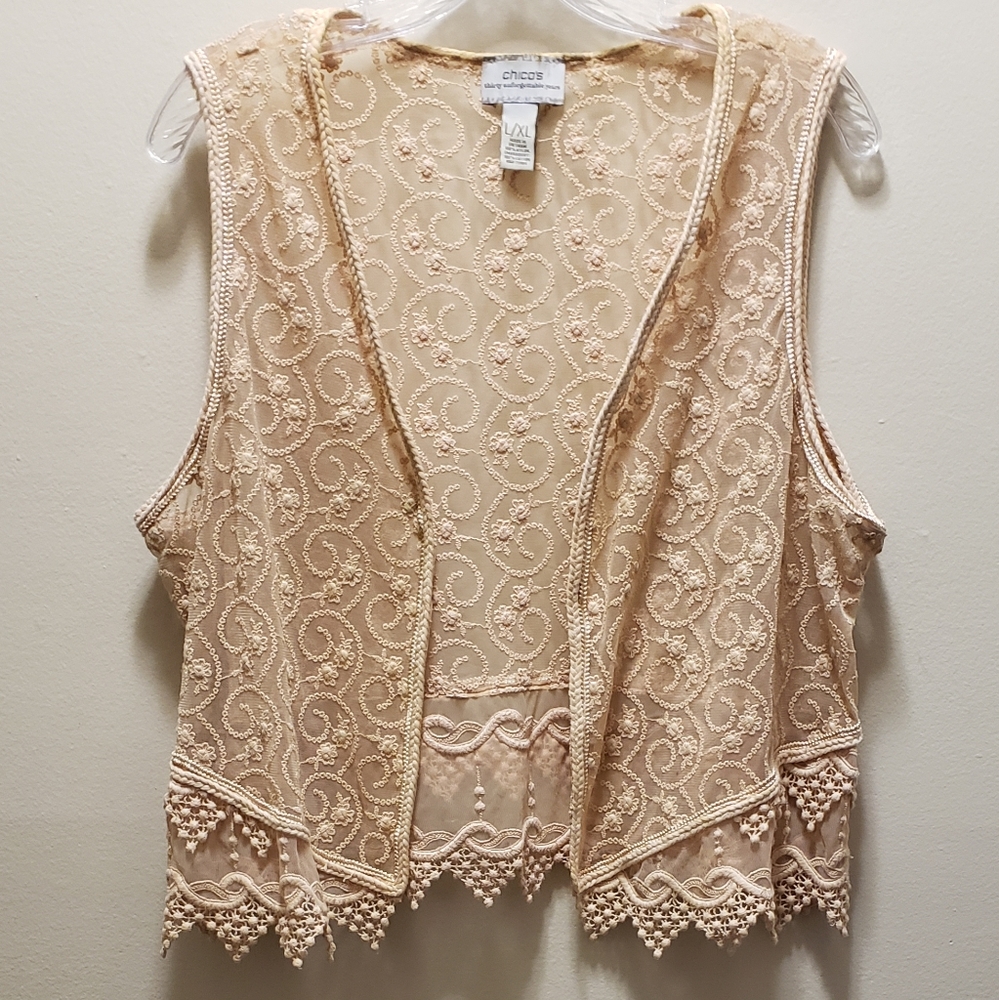 Chico's Vest Lg/XLg